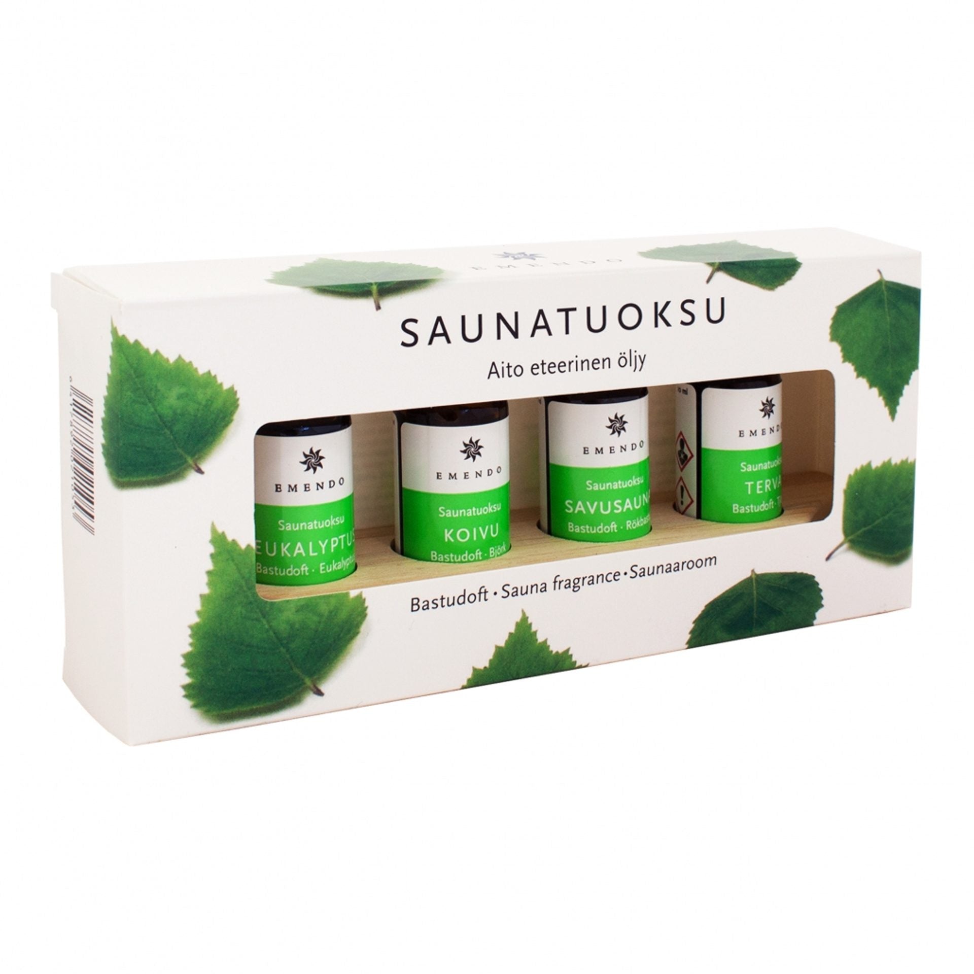 Bastudoft Emendo 4 X 10 ml med Träställning