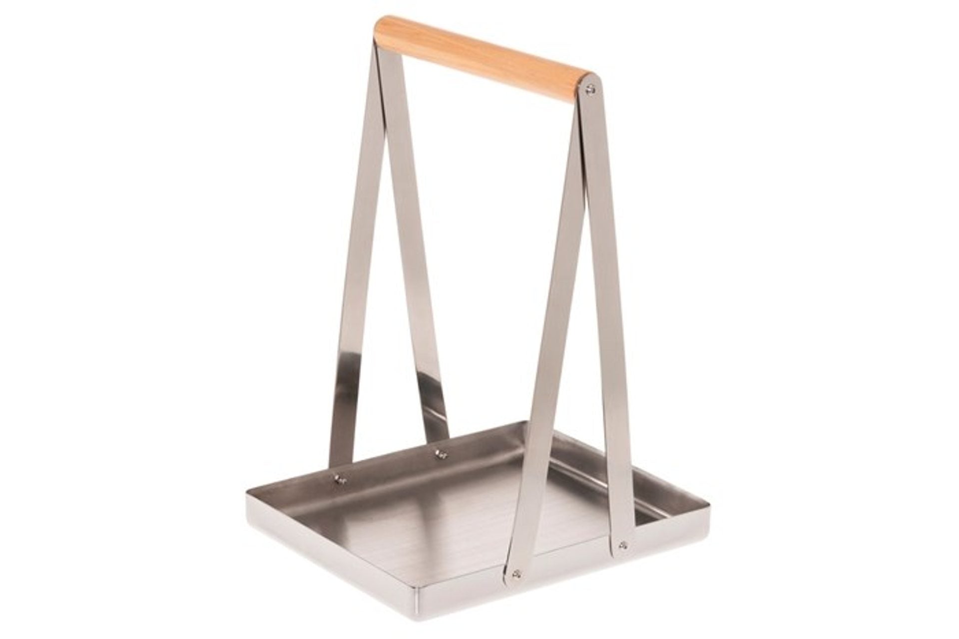 Vedkorg RENTO Rostfri/Björk