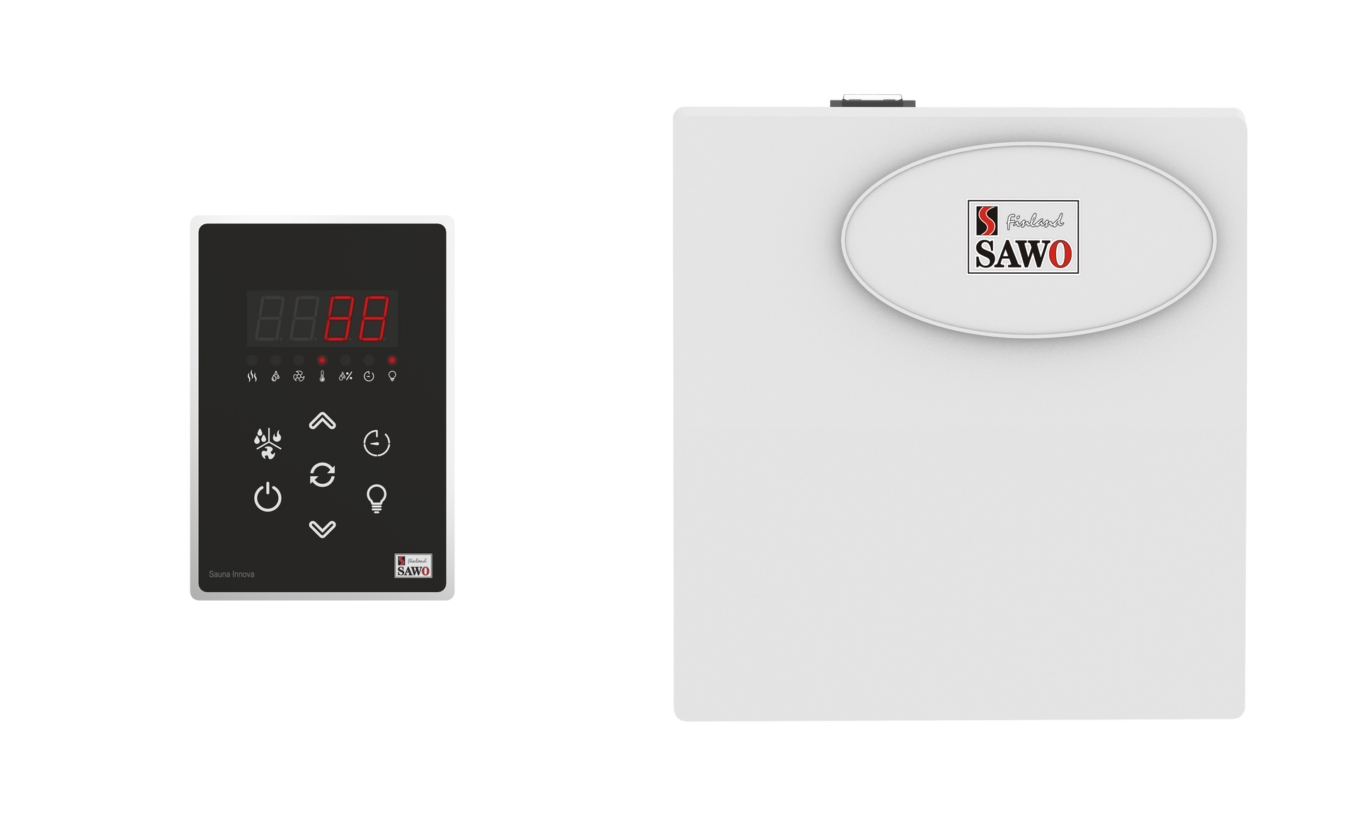 Kontrollsats för bastu SAWO Innova 2.0 gränssnitt och strömstyrenhet